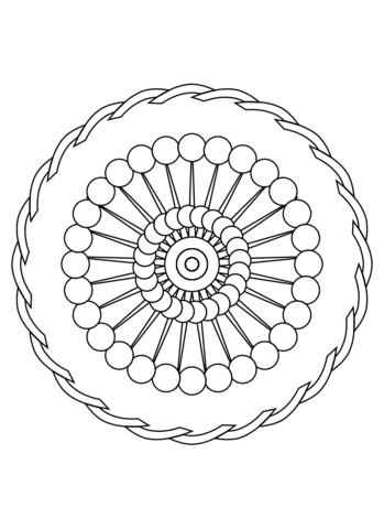 Mandala Ornament Coloring Page